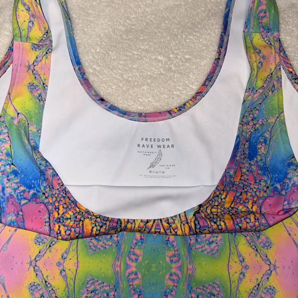 Freedom Rave Wear Cropped Tank - Picture 3 of 4